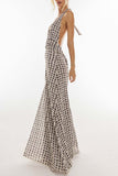 Floral Halter Maxi Dress
