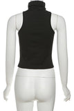 High-Neck Cutout Tank Top