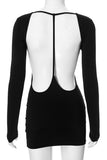 Long-Sleeve Casual Mini Dress