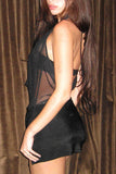 Halter Cut-Out Mini Dress