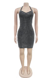 Halter-Neck Mini Dress