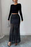 Polka Dot Sheer Skirt
