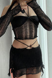 Halter Knit Casual Set