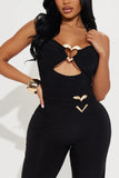 Heart Cut-Out Jumpsuit
