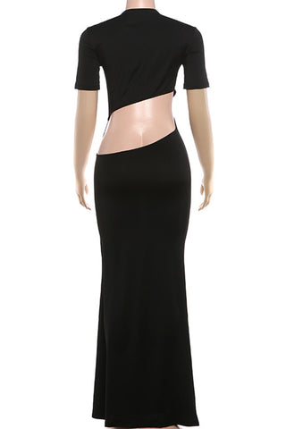 Stylish Cut-Out Evening Dress