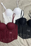 Lace-Detail Bustier Cami
