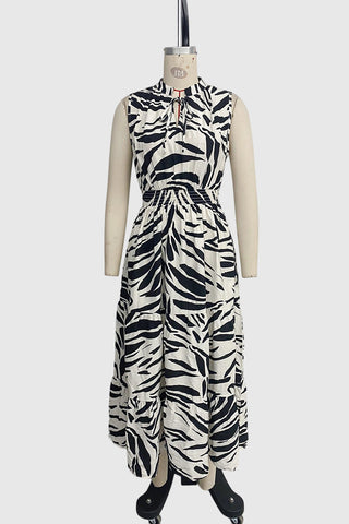 Sleeveless Tiered Casual Dress