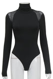 Chic Turtleneck Long Sleeve Bodysuit