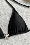 Starfish Accent Bikini and Shorts Set