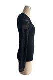 Lace-Sleeve Bustier T-Shirt