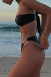 Strapless Ring-Detail Two-Piece Set