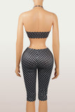 Polka Dot Halter Pants Set