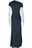 Off-Shoulder Ruched Maxi Dress