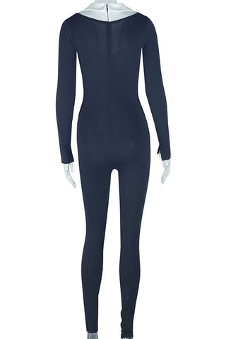 Long Sleeve Square Neck Jumpsuit