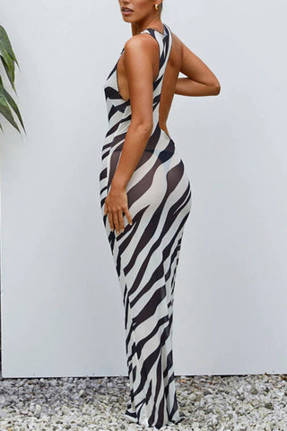 Modern Sleeveless Maxi Dress