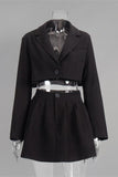 Chic Cropped Blazer and Skirt Set