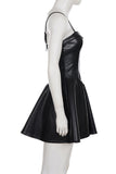 Strap Detail Flared Dress