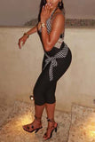 Halter Tie-Waist Jumpsuit