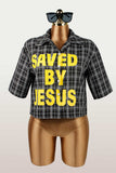Bold Graphic Button-Up Shirt