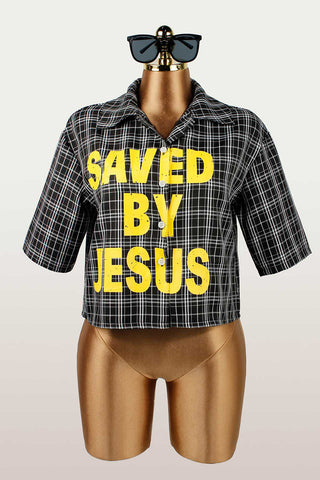 Bold Graphic Button-Up Shirt