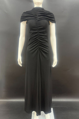 Elegant High-Neck Evening Dress