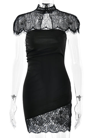 Lace-Trim Night Out Dress