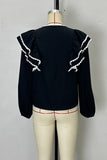 Ruffled Button-Up Blouse
