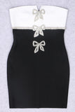 Strapless Bow-Detail Evening Dress