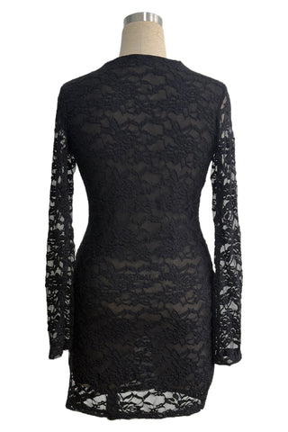 Lace Detail Night Out Dress