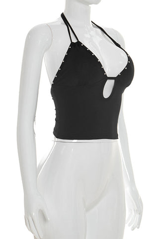 Halter Cutout Tank Top