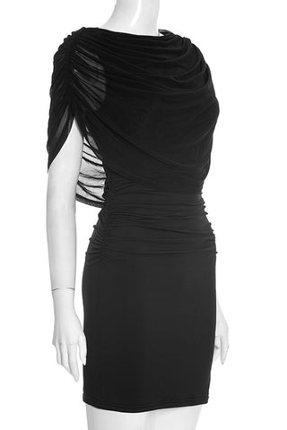 Draped Detail Casual Dress