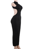 Sleeveless Cutout Evening Dress