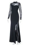Elegant Long-Sleeve Casual Dress