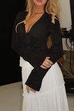 Floral Lace Sheer Blouse