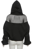 Stylish Hooded Sweatshirt with Zipper Detail