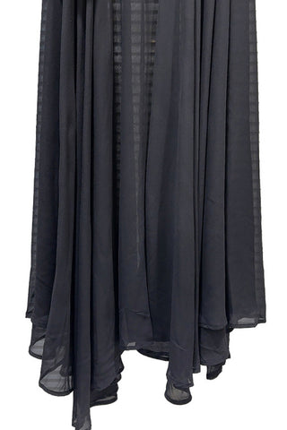 Belted Layered Maxi Skirt