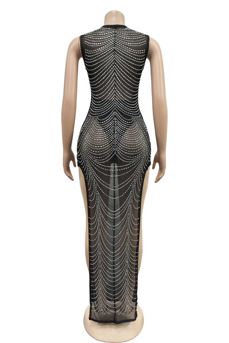 Elegant Beaded Night Out Dress