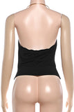 Halter Neck Draped Tank Top