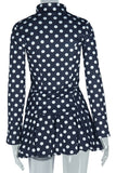 Polka Dot Zipper Skirt Set