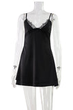 Lace-Trim Slip Dress
