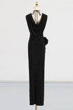 Elegant Halter Neck Evening Gown