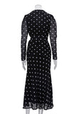 Polka Dot Wrap Skirt Set