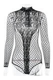 Elegant Cutout Lace Bodysuit