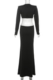 Elegant Cut-Out Evening Gown