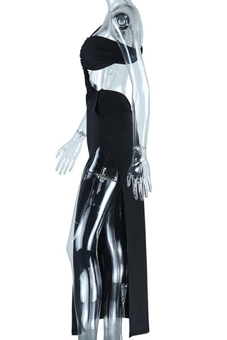 Elegant One-Shoulder Evening Dress