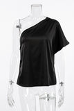 One-Shoulder Elegance T-Shirt