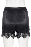 Lace Trim Casual Shorts