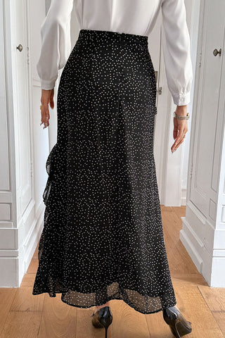 Polka Dot Maxi Skirt