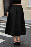 Elegant Textured Maxi Skirt