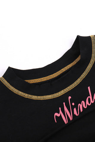 Stylish Graphic Crop Top